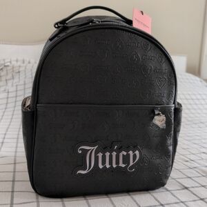Juicy Couture Embossed Black Backpack